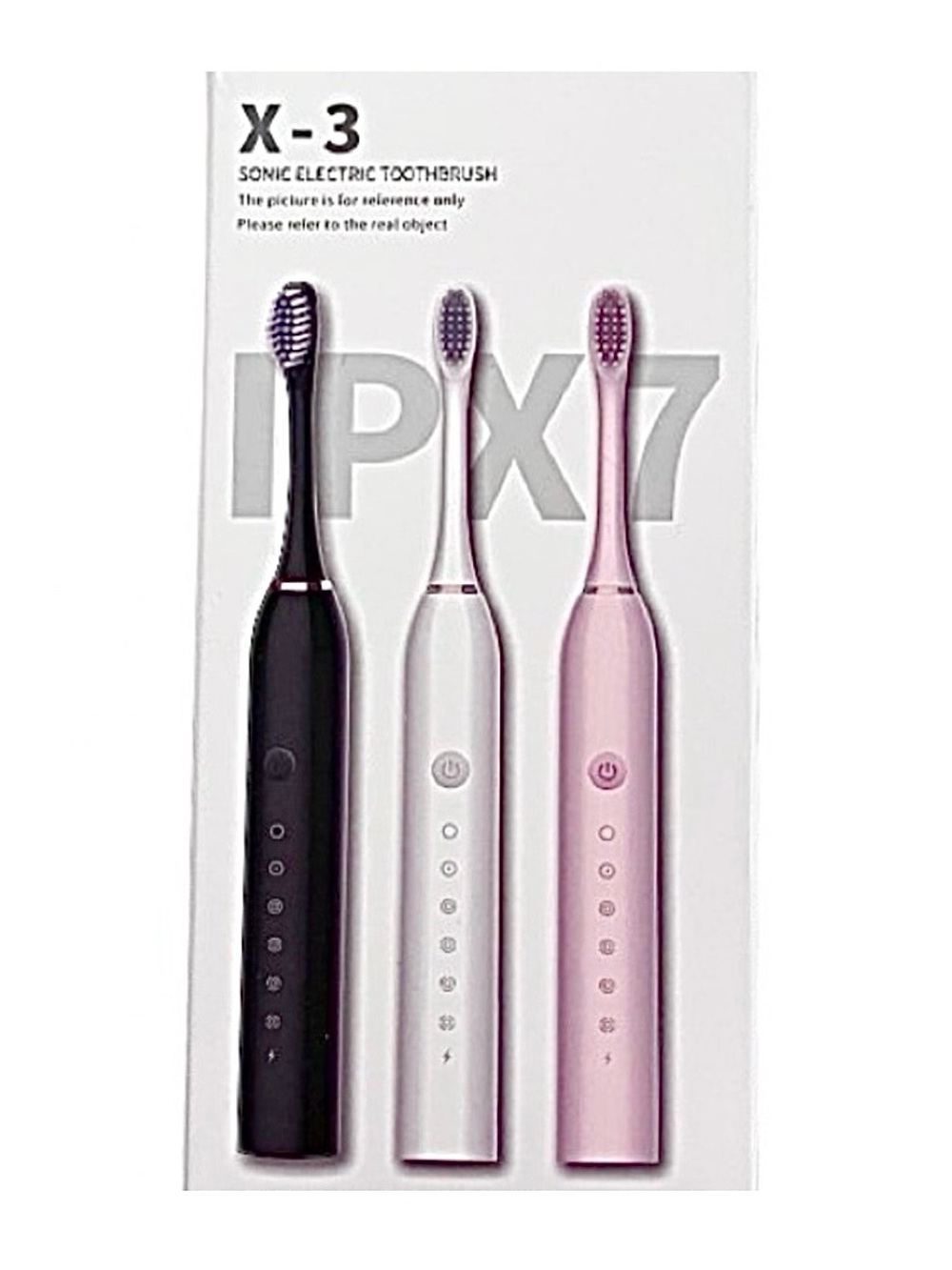 🆕- X-3 Sonic Electric Toothbrush with 3
Replacement Heads. White. New in Box